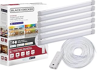 BLACK+DECKER Professional Push Wire Matter Under Cabinet Lighting Kit